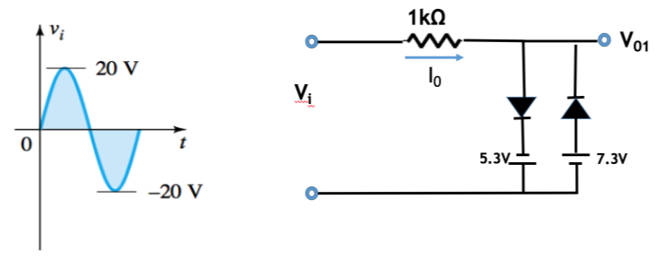 1kQ
Vi
Vo1
20 V
lo
V;
t
5.3V
7.3V
-20 V
