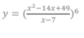 y =
-14x+49,
X-7
+4⁹,6