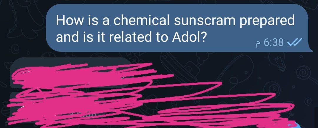 How is a chemical sunscram prepared
and is it related to Adol?
2 6:38 /
