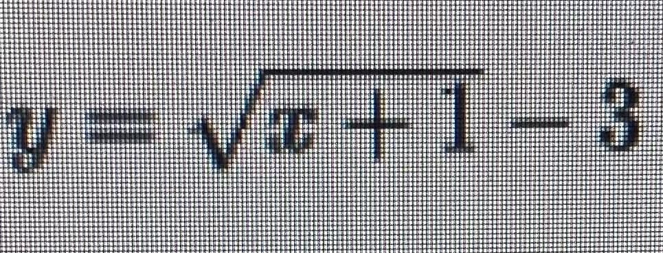 y = va +1- 3
