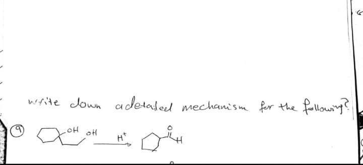 write Jown adetaled mechanism fer the
folowing?
OH
off
