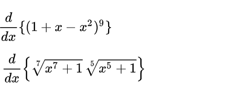 d
{(1+x – x²)°}
da
