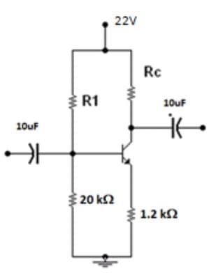 22V
Rc
R1
10uF
10uF
20 k2
1.2 k2
