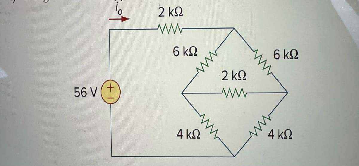 O
56 V
+
2 ΚΩ
6 ΚΩ
Μ
4 ΚΩ
2 ΚΩ
Μ
6 ΚΩ
Μ
4 ΚΩ