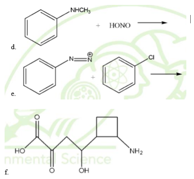 d.
نبا
e.
-
NHCH3
i
HO
nmental Science
OH
f.
HONO
1
NH₂
CI
7