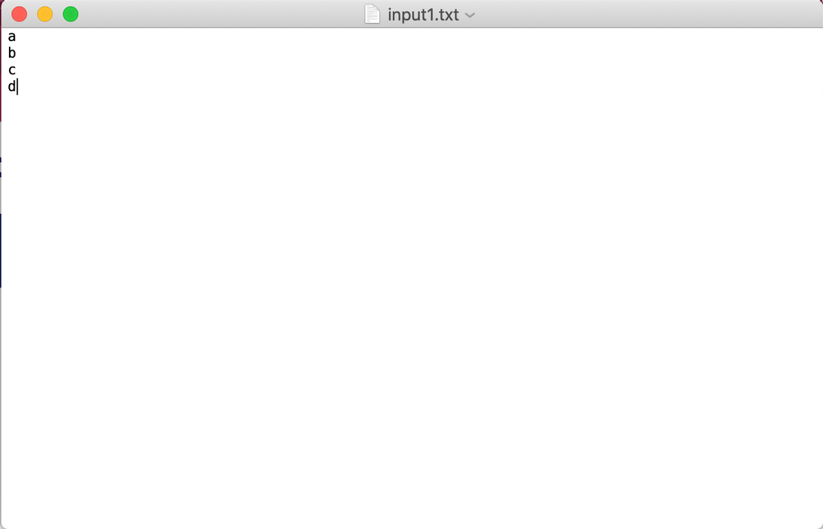 abcd
input1.txt ✓