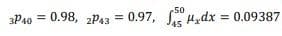 -50
3P40 = 0.98, 2P43 = 0.97, Hxdx = 0.09387