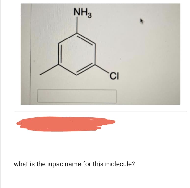 NH3
CI
what is the iupac name for this molecule?