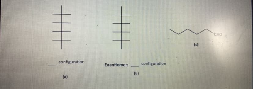CHO
(c)
configuration
configuration
Enantiomer:
-
(b)
(a)

