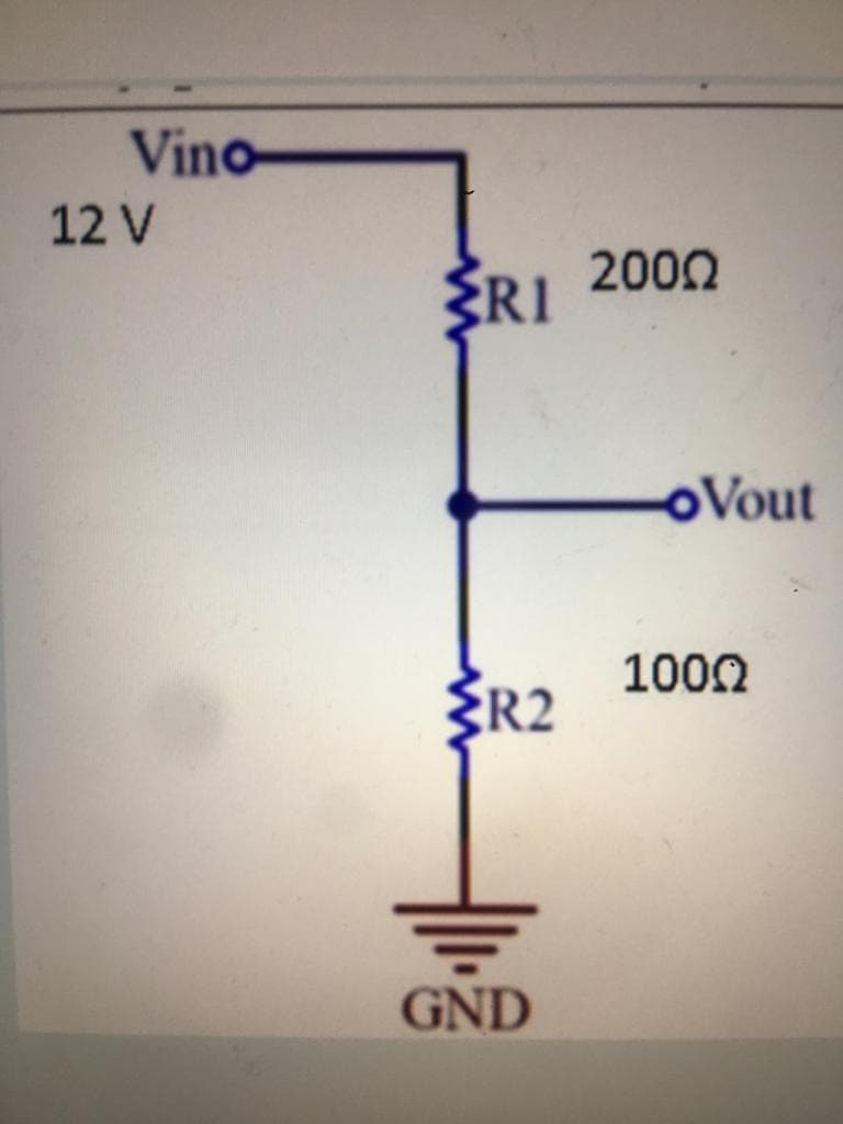 Vino
12 V
2000
R1
oVout
1000
ŽR2
GND
