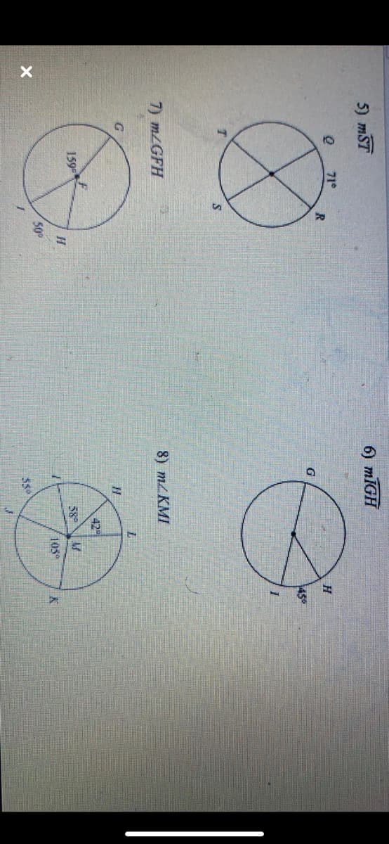 5) mST
6) тIGH
71°
G
45°
7) m/GFH
8) M/KMI
G
42
159
58
50
105°
