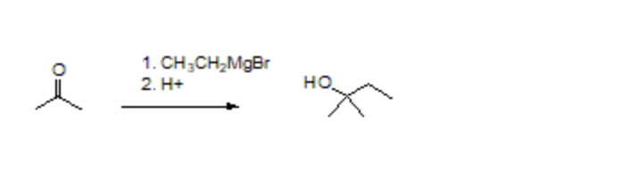 я
1. CH3CH₂MgBr
2.Н+
нох