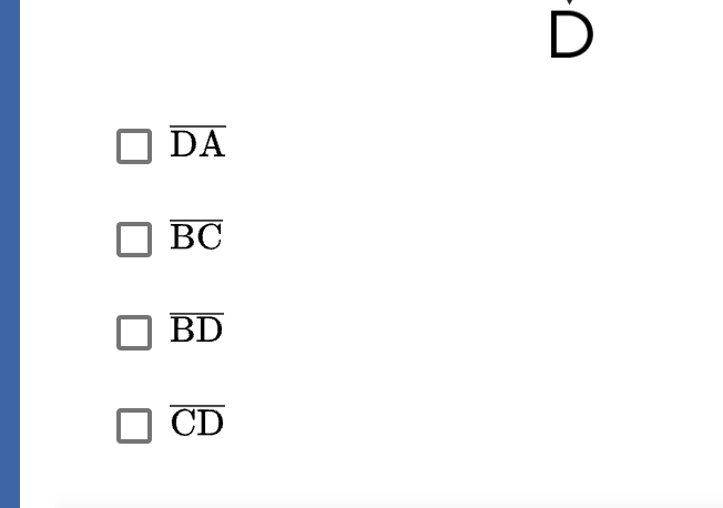 DA
BC
BD
CD
-0
D