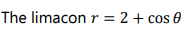 The limacon r = 2 + cos 0
