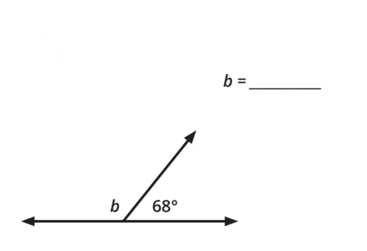 b =
b
68°
