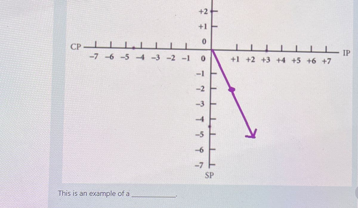 CP
+2
+1
0
1
0
-7-6-5-4-3-2-1
This is an example of a
-5
-7
T
SP
LIP
+1 +2 +3 +4 +5 +6 +7