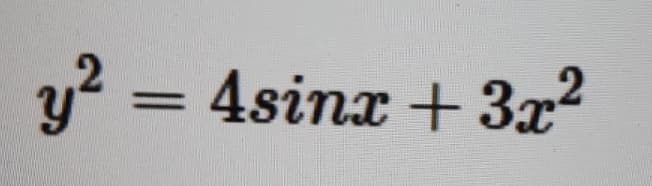 4sinx + 3x2
