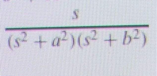 (s² + a²) (s² + b²)