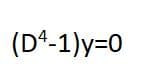 (D4-1)y=0