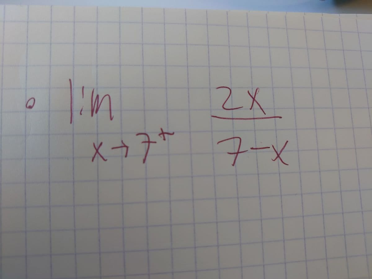 2X
x→プ 7-x
