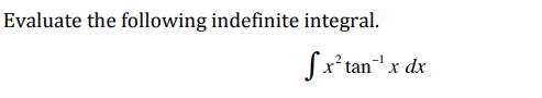 Evaluate the following indefinite integral.
Sx* tan"x dx
