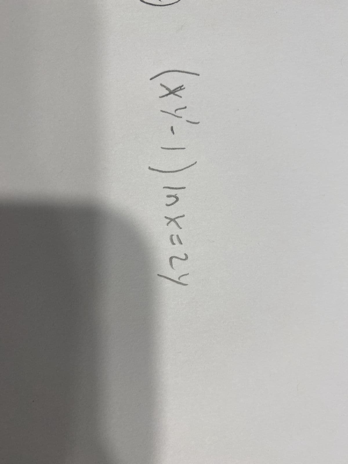 ) (XY²-1) Inx=2y
хочу