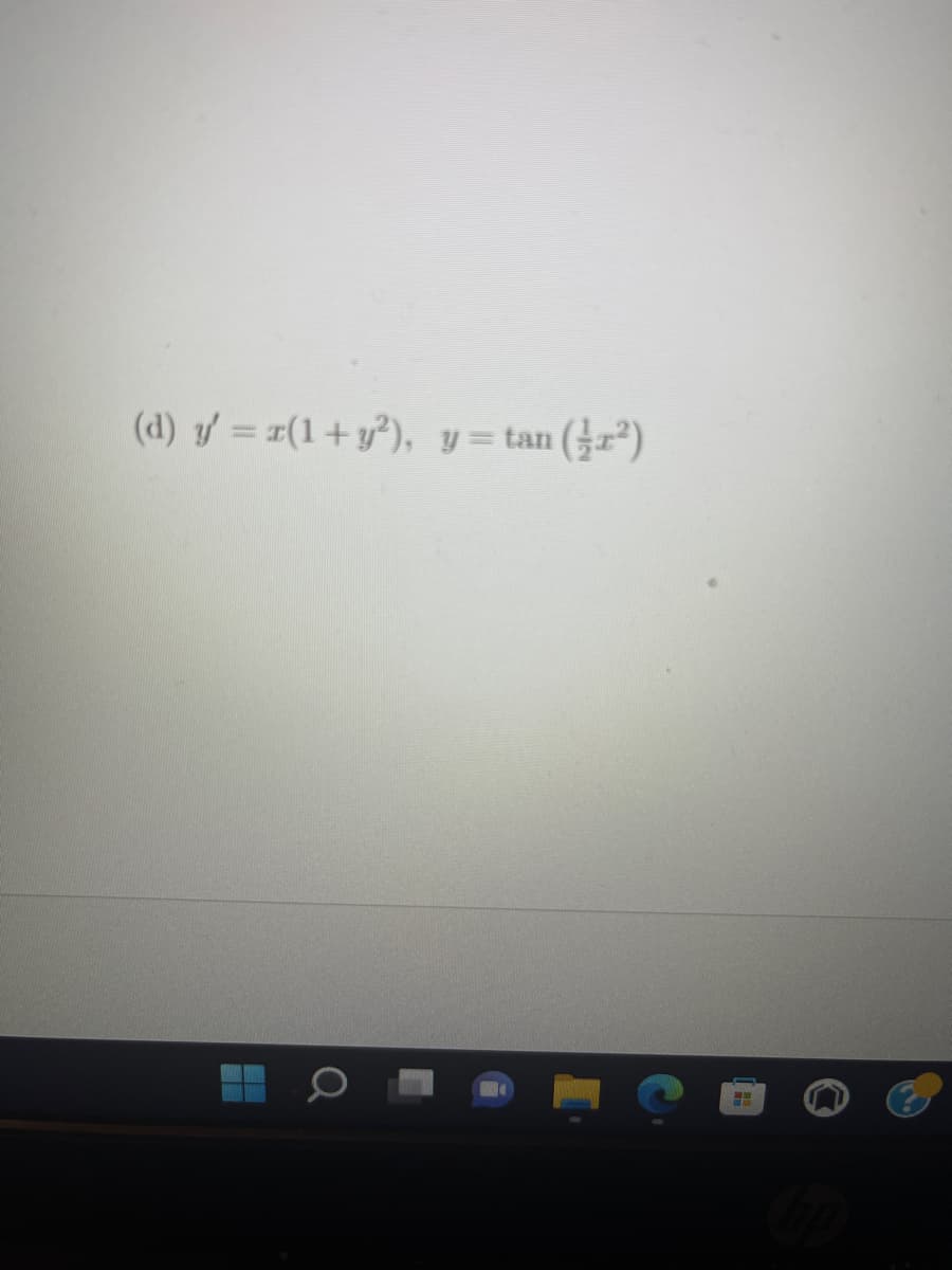 (d) y'=r(1 + y²), y = tan
a
H