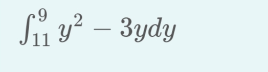 S₁ y² – 3ydy
11