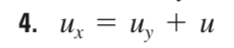 4. ux = u₂ + u
Uy