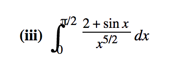 지2 2+ sin x
(iii)
x5/2
