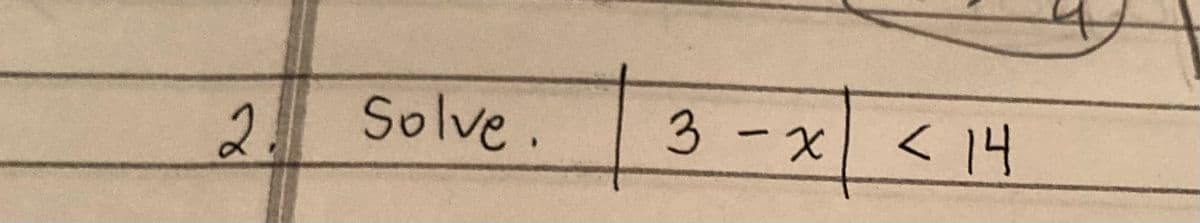 2. Solve.
3 - X
시니