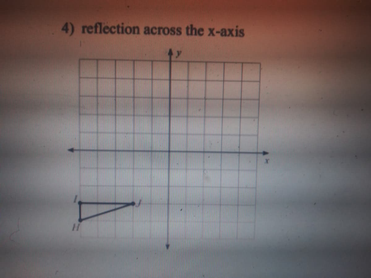 4) reflection across the x-axis
