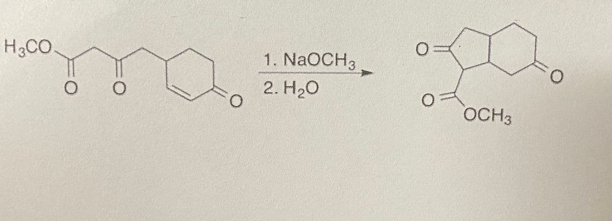 H3CO
1. NaOCH3
2. H20
OCH3
