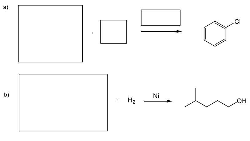 a)
b)
+
H₂
Ni
CI
OH