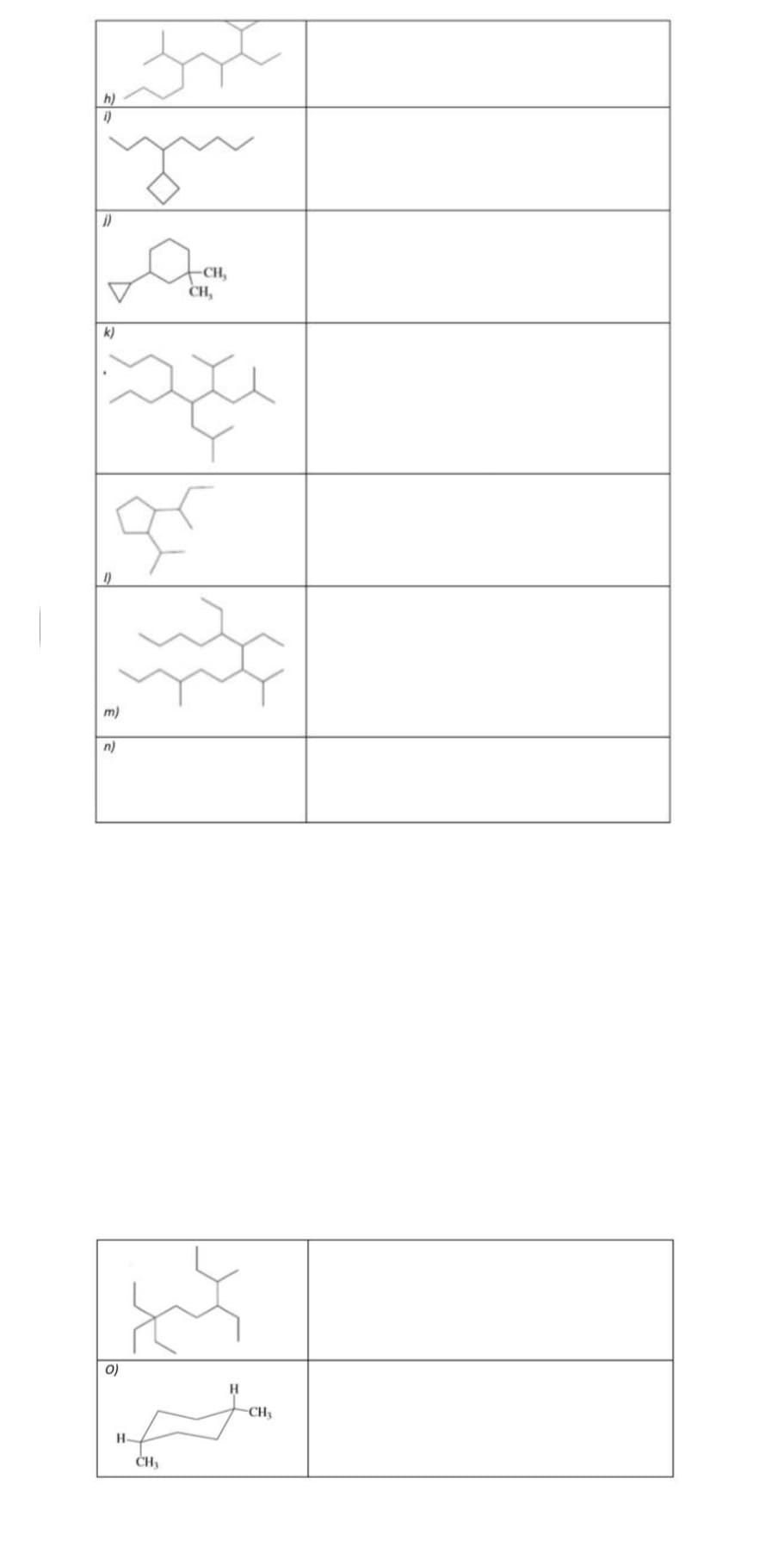 h)
i)
k)
m)
n)
g
H
-CH₂
CH,
CH₂
x
**
O)
-CH₂