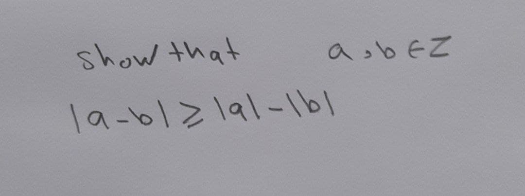 a, bez
show that
19-61 ≥ 191-1bl
