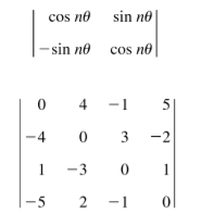 cos no sin ne
- sin no cos no
4
-1
-4
-2
1
-3
1
-5
2
2 -1
3.
