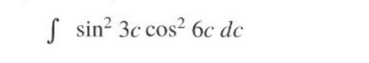 I sin? 3c cos? 6c dc
