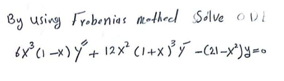 By using Frobenias mothed Solve ovE
1).
