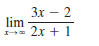 Зх — 2
lim
= 2x + 1
