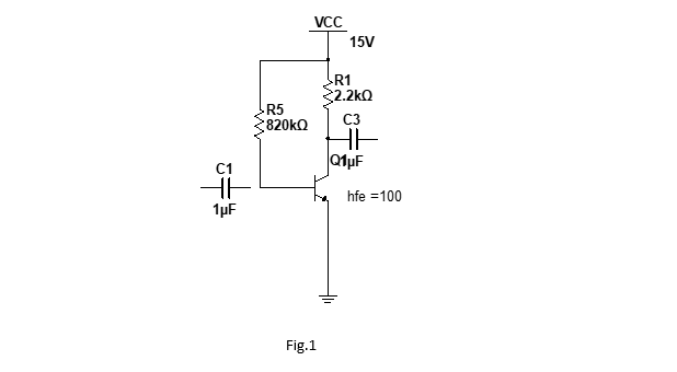 C1
HF
1μF
R5
820kQ
VCC
Fig.1
15V
R1
2.2kQ
C3
HE
Q1μF
hfe = 100