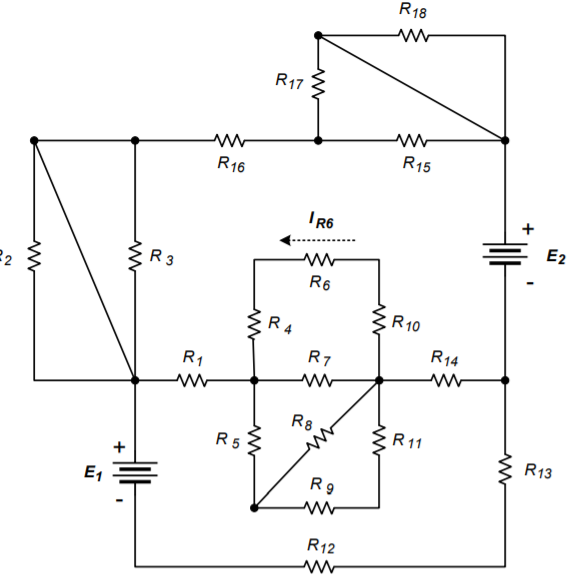 R18
R17
R15
R16
E2
R 3
R6
R10
R4
R14
R7
R1
R8
R 11
R13
R 5
+
R9
E1
R12
2.
