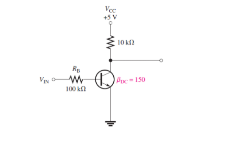 Vcc
+5 V
10 KΩ
Rg
VIN
W ) Boc = 150
100 κΩ
