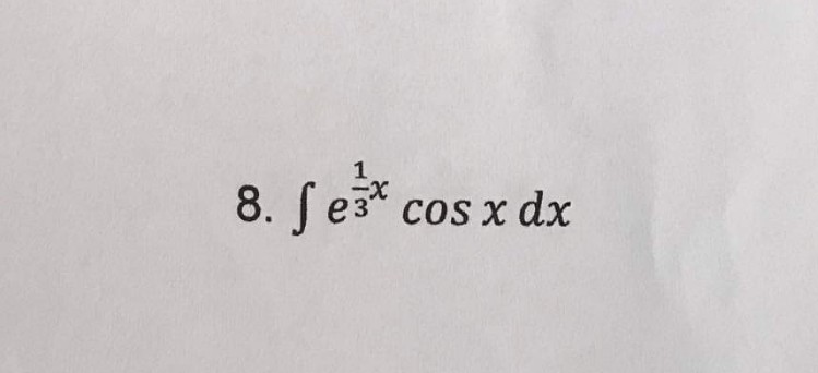 8. Ses* cos x dx
