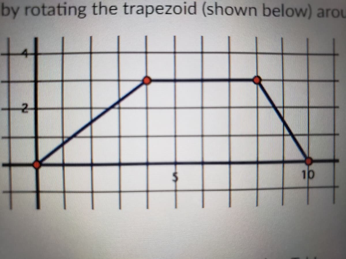 by rotating the trapezoid (shown below) arou
2-
10
