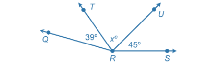 Q
T
39⁰
to
R
45°
S