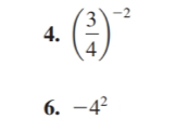 4.
14
6. -4²
-2