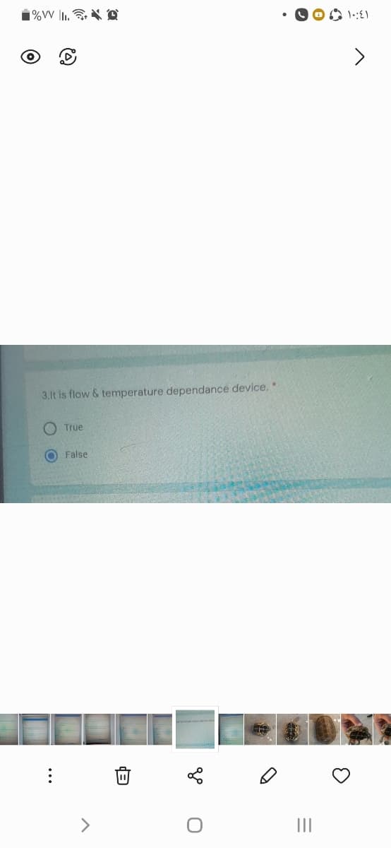 1%V |1. O
3.lt is flow & temperature dependance device.*
True
False
II
