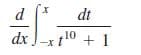 d
dt
dx
10 + 1
