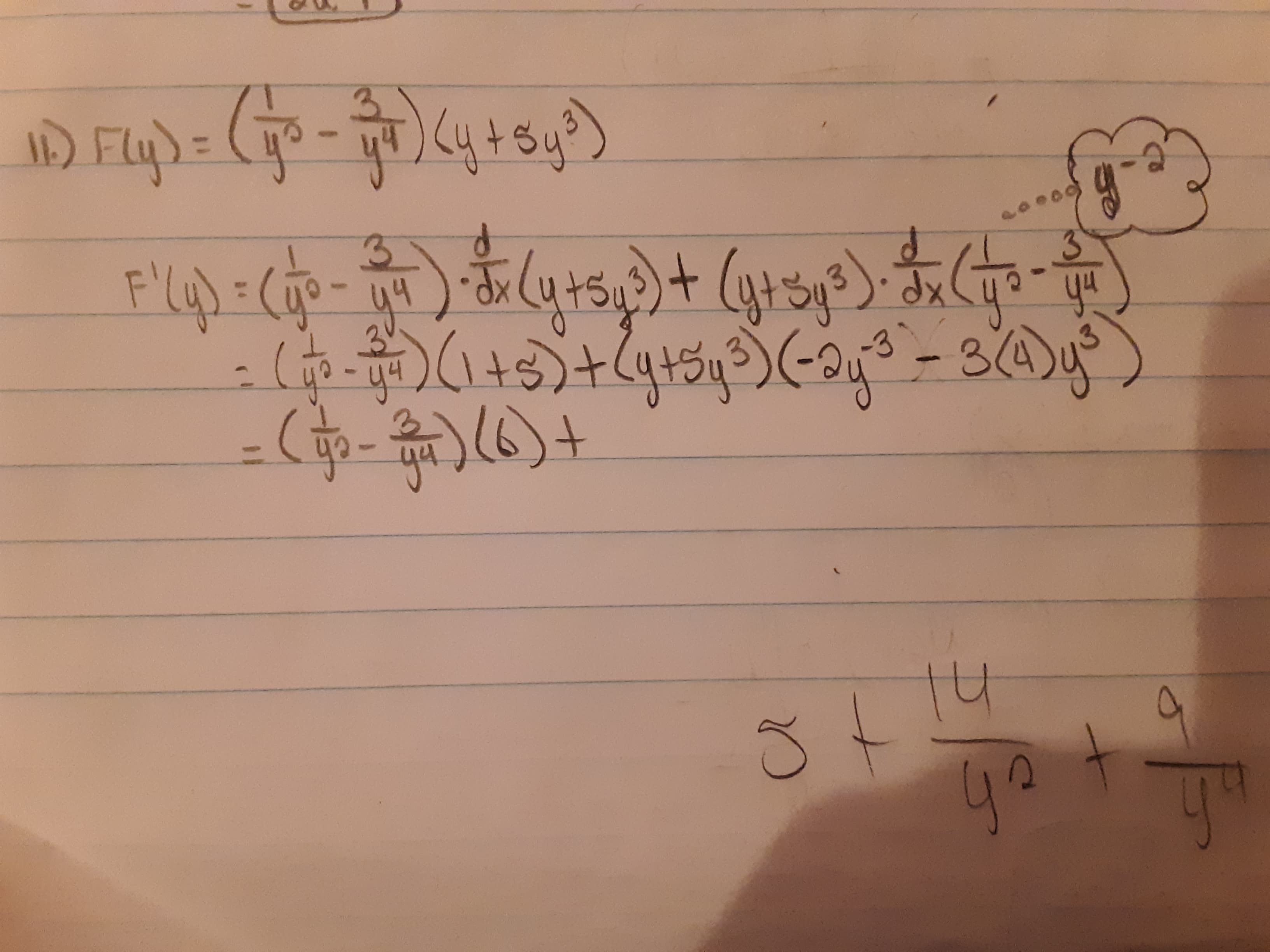 ID Fly)= (-)4+8y)
3.
F'4)=Cjp-
(1+3)
44
3У
Sy3)
yu
-3
34
